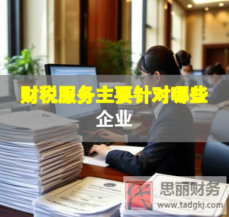 財稅服務主要針對哪些企業