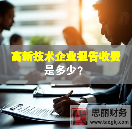 高新技術企業報告收費是多少？