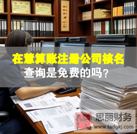 在慧算賬注冊(cè)公司核名查詢(xún)是免費(fèi)的嗎？